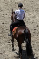 IGGY AZALEA Riding a Horse in Los Angeles 08/05/2017