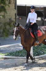 IGGY AZALEA Riding a Horse in Los Angeles 08/05/2017