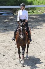 IGGY AZALEA Riding a Horse in Los Angeles 08/05/2017