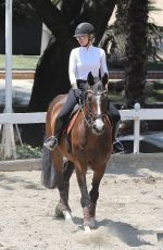 IGGY AZALEA Riding a Horse in Los Angeles 08/05/2017