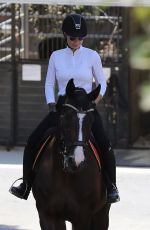 IGGY AZALEA Riding a Horse in Los Angeles 08/05/2017