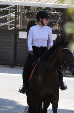 IGGY AZALEA Riding a Horse in Los Angeles 08/05/2017