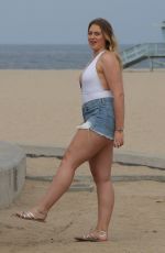 ISKRA LAWRENCE Filming at Venice Beach 08/14/2017