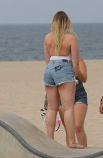 ISKRA LAWRENCE Filming at Venice Beach 08/14/2017