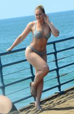 ISKRA LAWRENCE in Bikini on the Set of a Photoshoot for Her Website in Santa Monica 08/15/2017