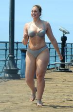 ISKRA LAWRENCE in Bikini on the Set of a Photoshoot for Her Website in Santa Monica 08/15/2017