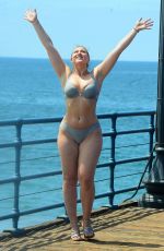 ISKRA LAWRENCE in Bikini on the Set of a Photoshoot for Her Website in Santa Monica 08/15/2017