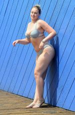 ISKRA LAWRENCE in Bikini on the Set of a Photoshoot for Her Website in Santa Monica 08/15/2017
