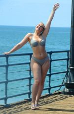 ISKRA LAWRENCE in Bikini on the Set of a Photoshoot for Her Website in Santa Monica 08/15/2017