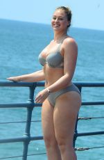 ISKRA LAWRENCE in Bikini on the Set of a Photoshoot for Her Website in Santa Monica 08/15/2017