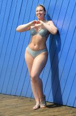 ISKRA LAWRENCE in Bikini on the Set of a Photoshoot for Her Website in Santa Monica 08/15/2017