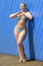 ISKRA LAWRENCE in Bikini on the Set of a Photoshoot for Her Website in Santa Monica 08/15/2017