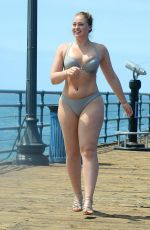 ISKRA LAWRENCE in Bikini on the Set of a Photoshoot for Her Website in Santa Monica 08/15/2017