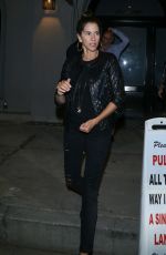 JAMI GERTZ Out for Dinner in West Hollywood 08/21/2017