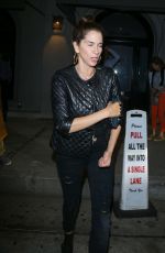 JAMI GERTZ Out for Dinner in West Hollywood 08/21/2017