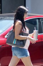 JAMIE-LYNN SIGLER in Denim Shorts Out in Santa Monica 08/08/2017