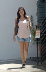 JAMIE-LYNN SIGLER in Denim Shorts Out in Santa Monica 08/08/2017