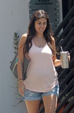 JAMIE-LYNN SIGLER in Denim Shorts Out in Santa Monica 08/08/2017