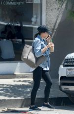 JENNA DEWAN Out for Ice Coffee in Los Angeles 08/22/2017