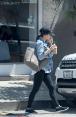 JENNA DEWAN Out for Ice Coffee in Los Angeles 08/22/2017