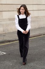 JENNA LOUISE COLEMAN Arrives at BBC Radio in London 08/24/2017