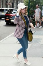 JENNIFER JASON LEIGH Arrives at AOL Build in New York 08/10/2017