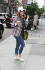 JENNIFER JASON LEIGH Arrives at AOL Build in New York 08/10/2017