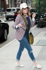 JENNIFER JASON LEIGH Arrives at AOL Build in New York 08/10/2017