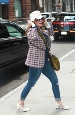 JENNIFER JASON LEIGH Arrives at AOL Build in New York 08/10/2017