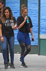 JENNIFER LOPEZ Arrives at a Gym in New York 08/08/2017