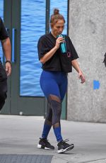 JENNIFER LOPEZ Arrives at a Gym in New York 08/08/2017