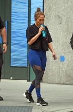 JENNIFER LOPEZ Arrives at a Gym in New York 08/08/2017