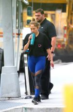 JENNIFER LOPEZ Arrives at a Gym in New York 08/08/2017