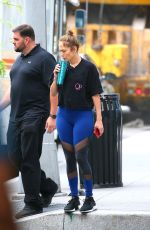 JENNIFER LOPEZ Arrives at a Gym in New York 08/08/2017