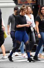 JENNIFER LOPEZ Arrives at a Gym in New York 08/08/2017