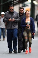 JENNIFER LOPEZ Heading to a Gym in New York 08/27/2017