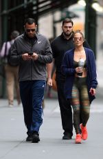 JENNIFER LOPEZ Heading to a Gym in New York 08/27/2017