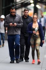 JENNIFER LOPEZ Heading to a Gym in New York 08/27/2017