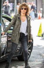 JENNIFER LOPEZ on the Set of Shades of Blue in New York 08/08/2017