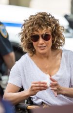 JENNIFER LOPEZ on the Set of Shades of Blue in New York 08/08/2017