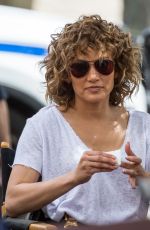 JENNIFER LOPEZ on the Set of Shades of Blue in New York 08/08/2017
