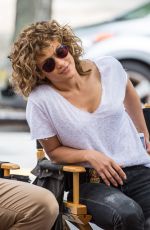 JENNIFER LOPEZ on the Set of Shades of Blue in New York 08/08/2017