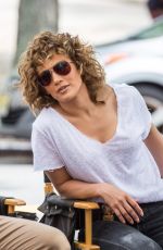 JENNIFER LOPEZ on the Set of Shades of Blue in New York 08/08/2017