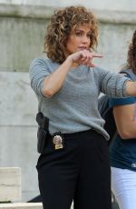 JENNIFER LOPEZ on the Set of Shades of Blue in New York 08/16/2017