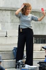 JENNIFER LOPEZ on the Set of Shades of Blue in New York 08/16/2017