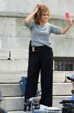 JENNIFER LOPEZ on the Set of Shades of Blue in New York 08/16/2017