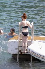 JESS GLYNNE in Bikini in St Jean Cap Ferrat 08/08/2017