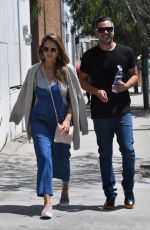 JESSICA ALBA  and Cash Warren Out in Los Angeles 08/20/2017