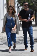 JESSICA ALBA  and Cash Warren Out in Los Angeles 08/20/2017