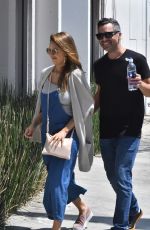 JESSICA ALBA  and Cash Warren Out in Los Angeles 08/20/2017